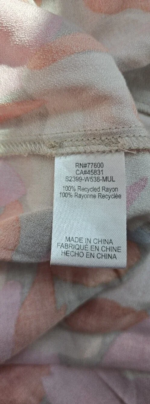 Saltwater LUXE Beige Maxi Skirt Floral Print-Size M